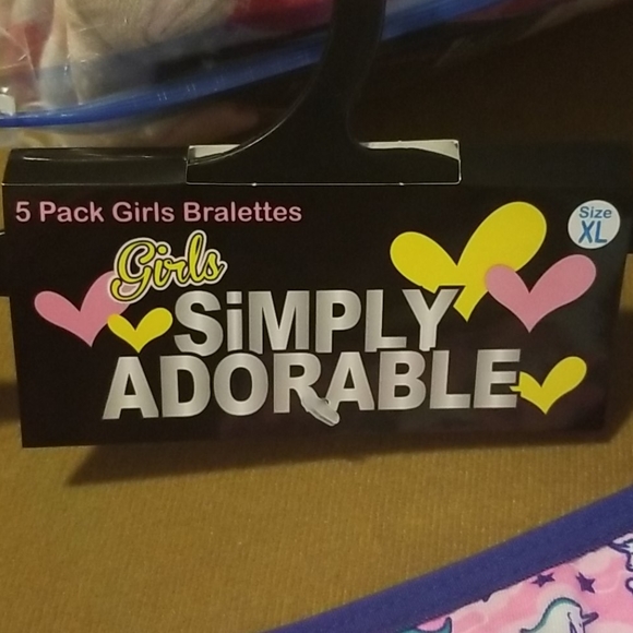 Girls 5 pack of bralettes sz XL - Picture 3 of 3